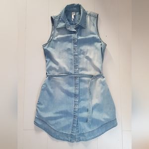 Vintage denim shirt dress tunic